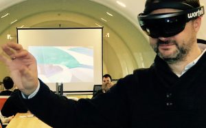 Trying the Hololense