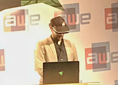 Meta Speaker wearing headset
