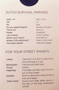 Learning survival Dutch