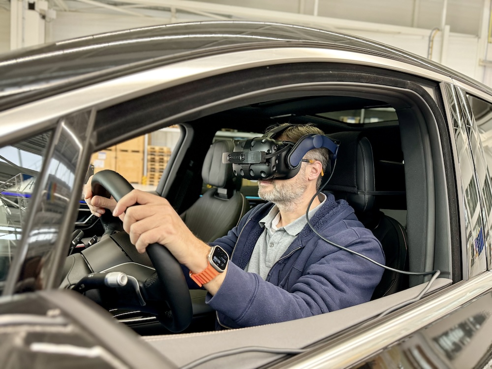 Ansgar driving the NXRT simulator